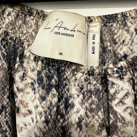 L’Academie The Off The Shoulder Blouse in Snake - Picture 8 of 10